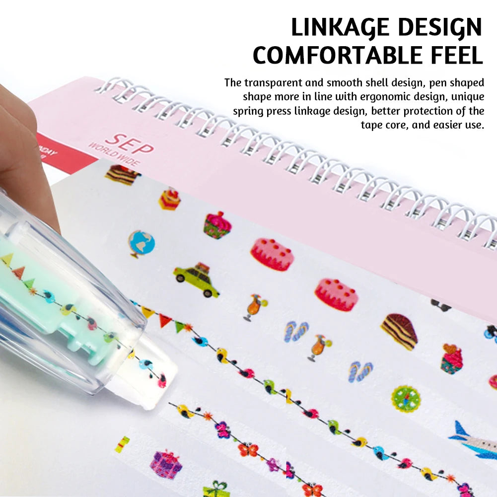 Cute Animal Decorative Tape Pen | DIY Craft Stationery