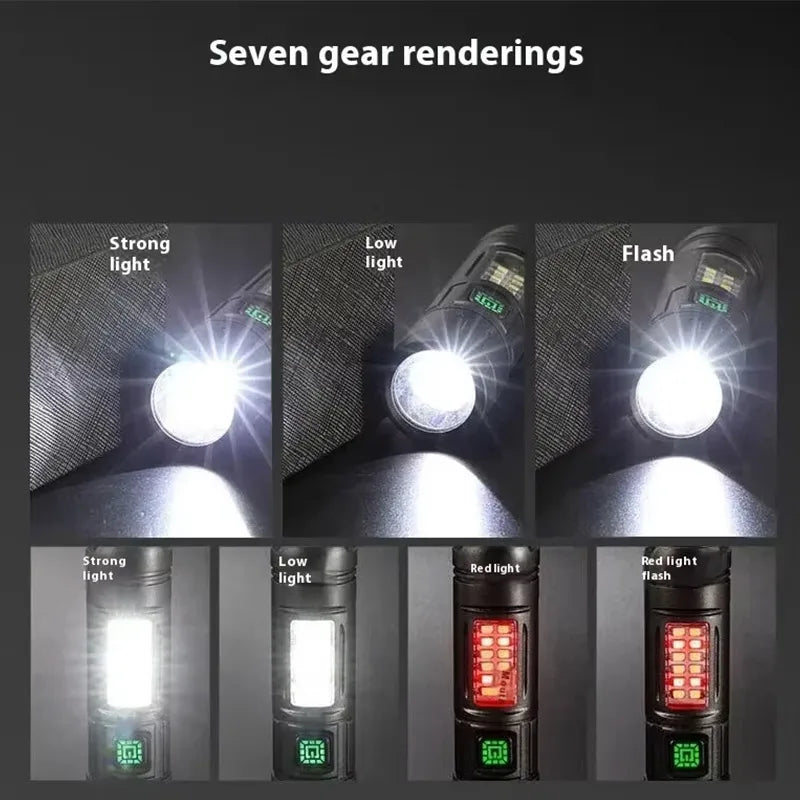 Led Flashlight Strong High Power Rechargeable Led Flashlight With Battery Torch For Fishing Hunting Camping Lanter Oasis Select
