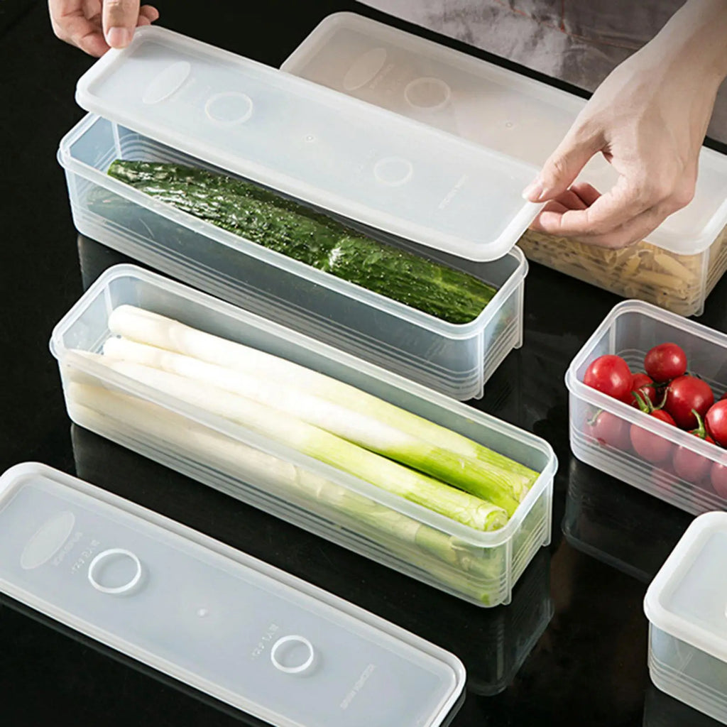 Pasta Container Rectangular Clear Spaghetti Container Organizer Stackable Spaghetti Container Airtight Containers Pasta Storage Oasis Select