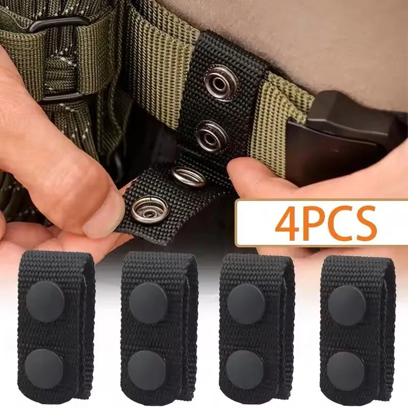 4Pcs Multi Functional Tactical Belt Double Nylon Buckle Portable Belts Accessory Equipment Outdoor Sports Accessory Fixed Buckle Oasis Select
