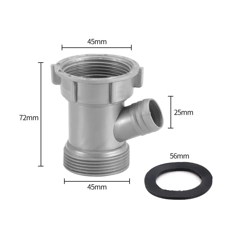 Sink Drain Pipe Adapter Y Shaped Basin Sewer Branch Connector Overflow Tube Thread Hose Joint for Kitchen Bathroom Accessories Oasis Select Type-B