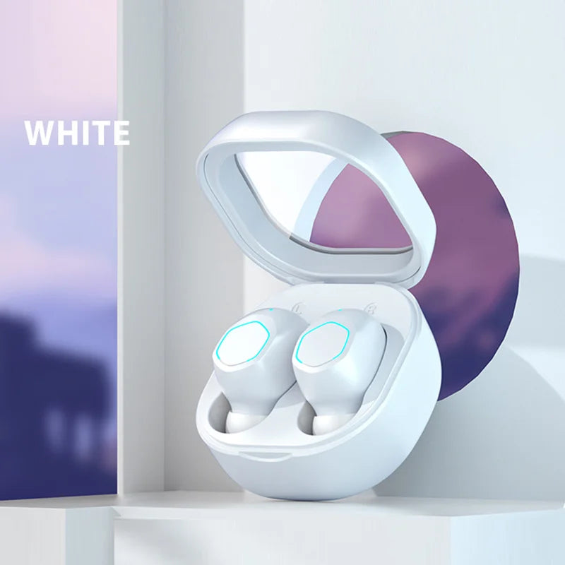 NEW Wireless Earpiece Headphone Earphone Sport Earbuds Headset with For 5.2 Bluetooth Phone Xiaomi Samsung Huawei Iphone OPPO Oasis Select WHITE