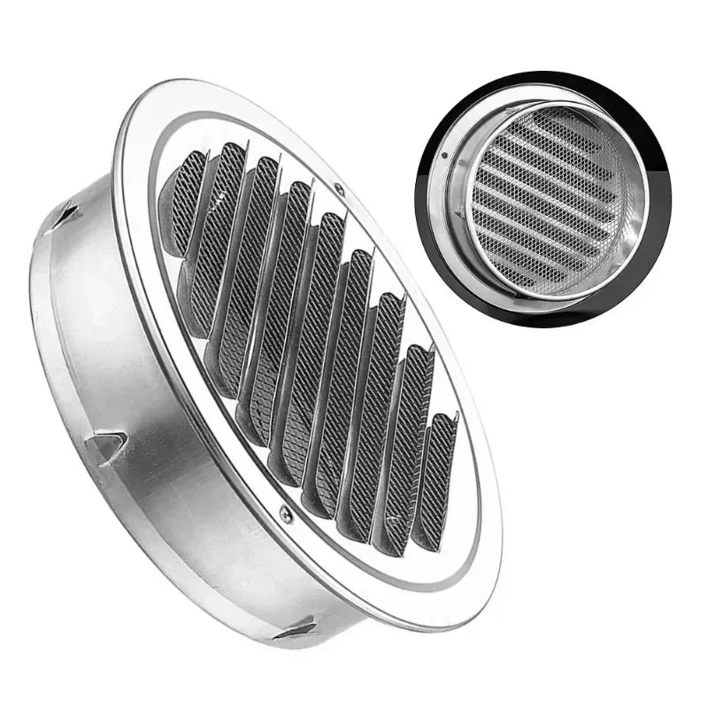 70-300mm Stainless Steel Wall Ceiling Air Vent Exhaust Hood Ducting Ventilation Waterproof Vents Cap Grille Cover Oasis Select