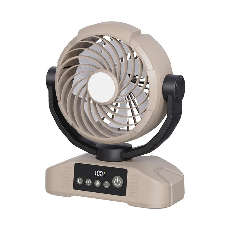 Portable USB Desktop Fan – 20000mAh Battery, LED & Remote