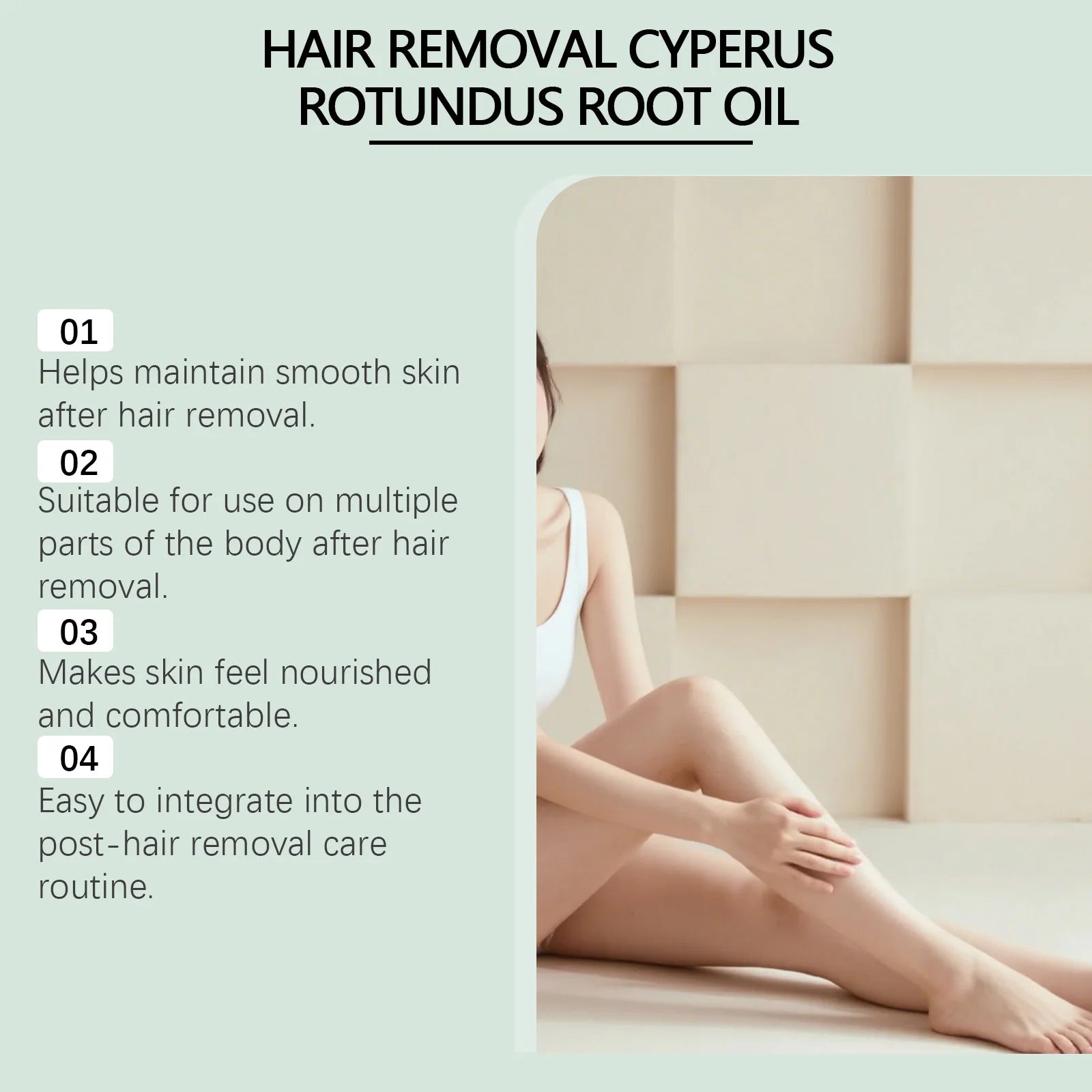 OceAura Cyperus Rotundus Hair Removal Oil – Nourishing 60ml Hair Removal Oil Oasis Select