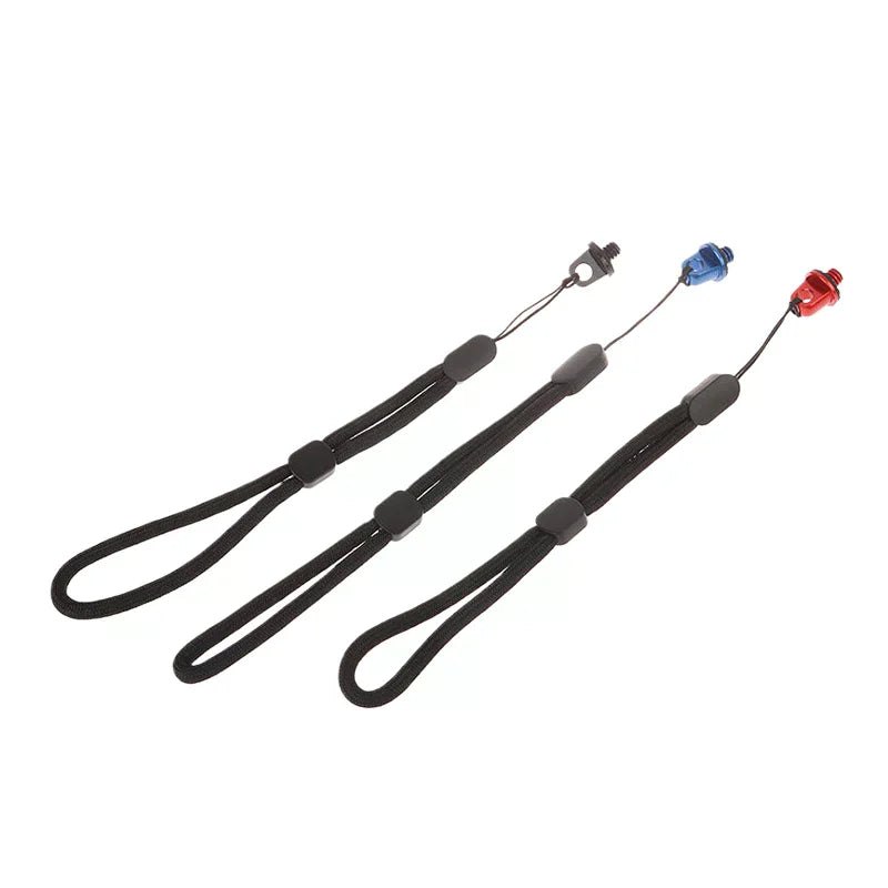 New 1/4 Inch Handle Camera Screw 1/4" D Ring Adapter With Adjustable Hand Wristband Lanyard Strap Sling For Tripod Photo Studio Oasis Select