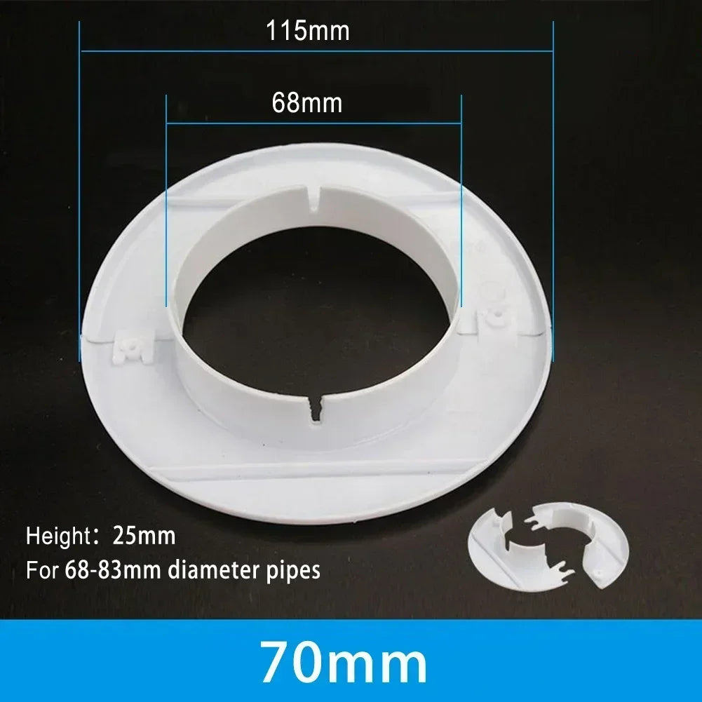 1pc Plastic Air Conditioning Pipes Wall Decorative Cover Cable Entry Cable Passage 40mm 50mm 55mm 60mm 70mm 80mm Hole Cover Oasis Select 70mm