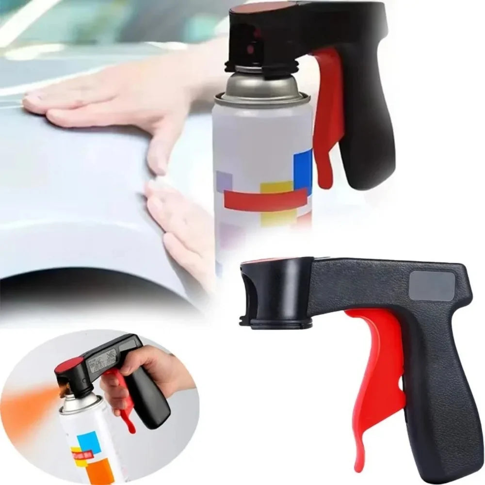 1 Pcs Plastic Portable Spray Paint Handle, Universal Reusable Car Color Changing Film Pasting Self Spraying Hand Spray Gun Oasis Select