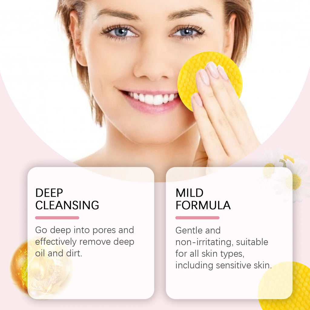 40pcs Turmeric Kojic Acid Facial Cleansing Pads Exfoliating Cleaning Remover Pores Dirt Moisturizing Daily Face Clean Skin Care Oasis Select