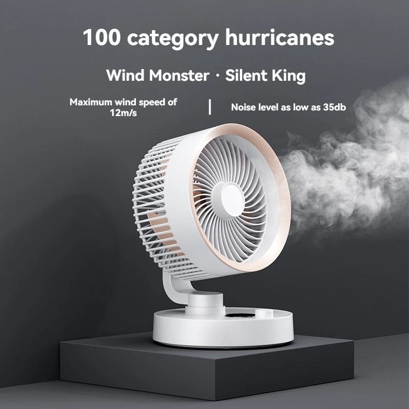 URGGU Smart Oscillating USB Fan – 100-Speed Stepless Control