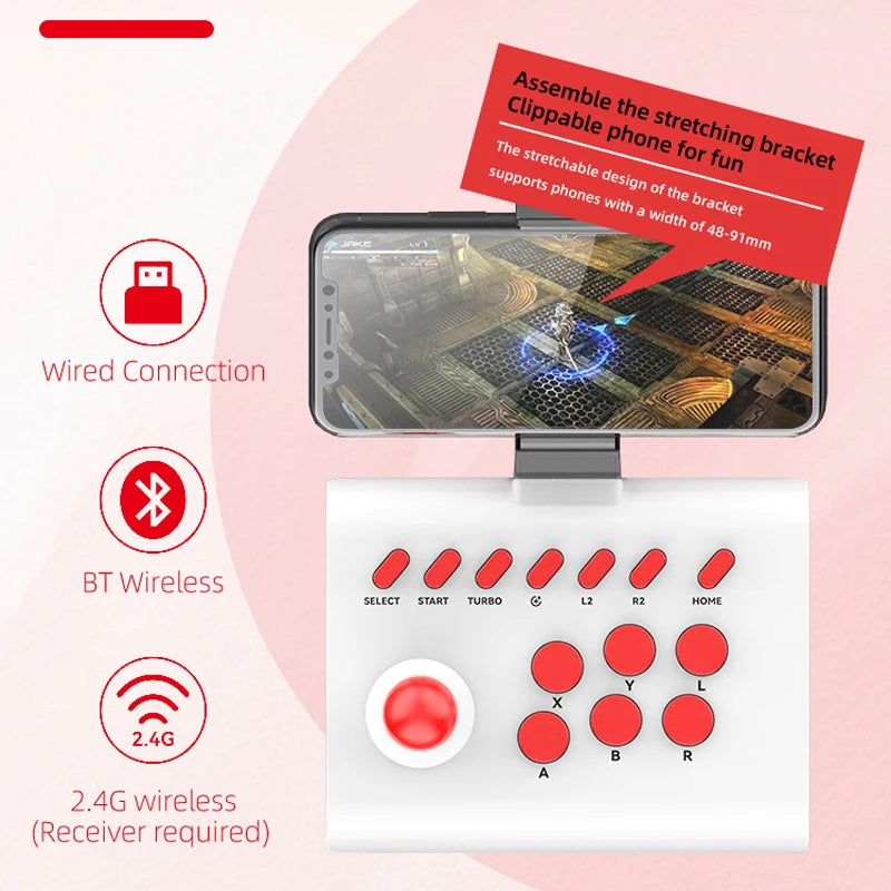 AyeBeau Arcade Bluetooth Gamepad – Switch PS4 PS3 PC iOS Android