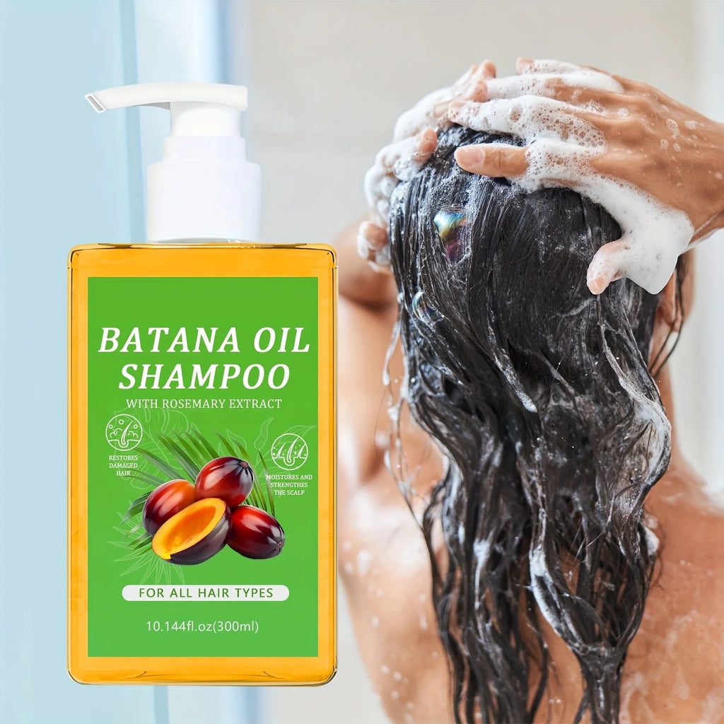 Organic Batana Oil Shampoo with Rosemary | All Hair Types Nourishing Shampoo Oasis Select 300ml