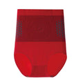 Seamless High Waist Body Shaping Panties for Women Abdomen Control Therapy Warm Uterus Slimming Underwear Shaper Briefs Oasis Select Red M