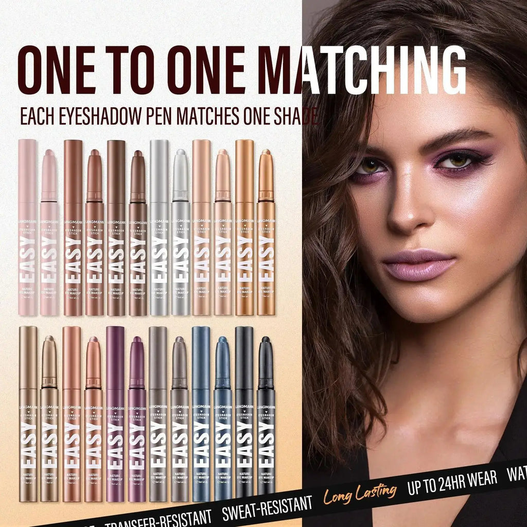 Langmanni Pearlescent Matte Eyeshadow Pencil – Waterproof Shimmer
