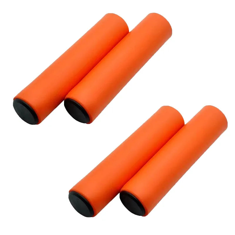 1/2/3 Pairs Bicycle Grips Super Light Silicone Non-Slip Shock AbsorptionType Road Handle Bike bicycles Parts Bmx MTB Cuffs Oasis Select 2Pairs orange