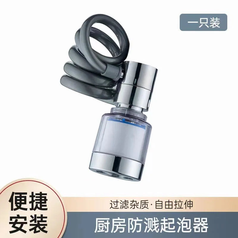 New 3 Modes Sink Faucet 360 Degree Rotation Filter Extension Tube Shower Water Saving Tap Universal Kitchen Gadgets Accessories Oasis Select 1 Modes with Filter