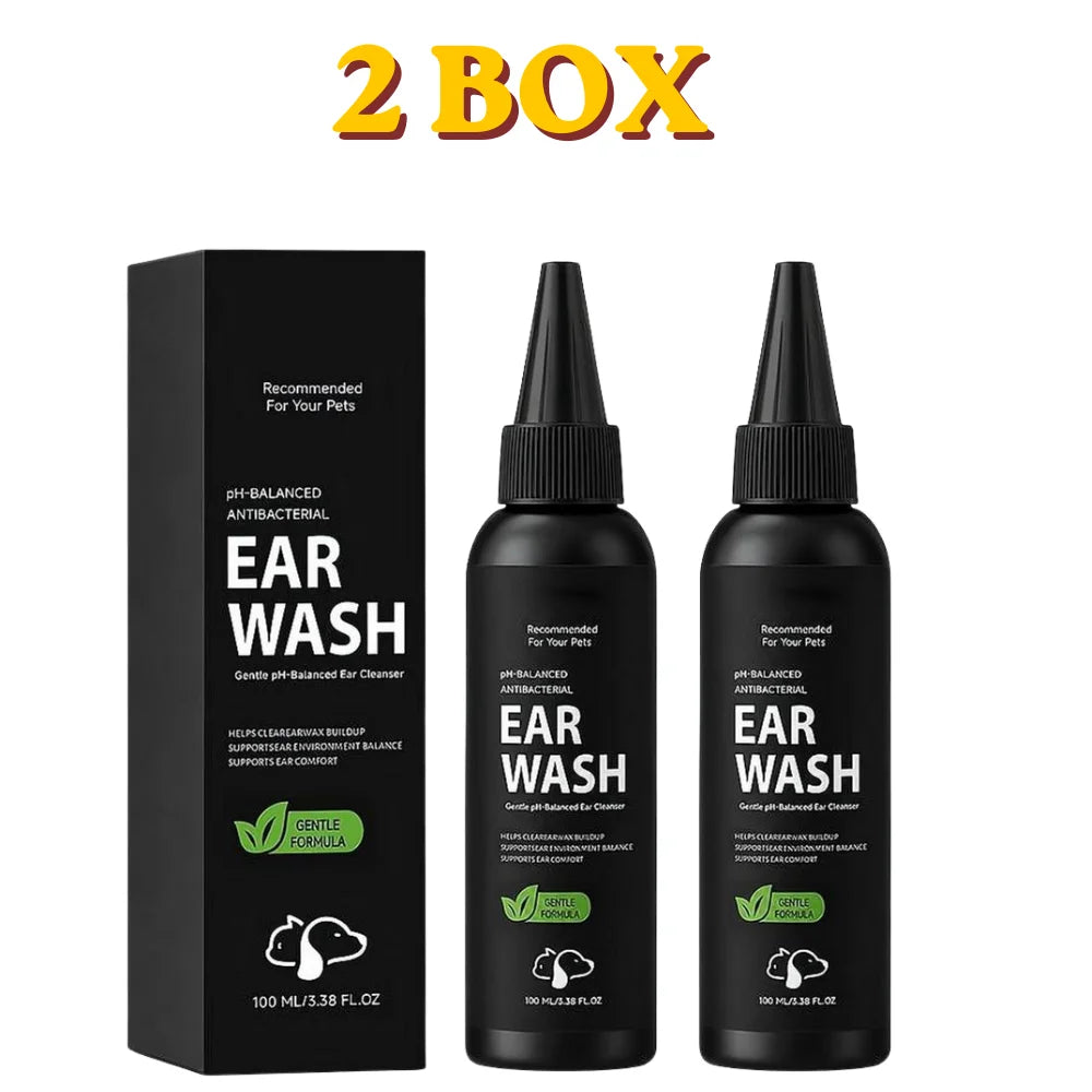 1/2/3 BOX Pet ear cleaner 100ml/box Balanced Health thorough ear cleaning Soothing Formula Daily Ear Care Oasis Select A 2 PCS