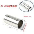 1Pcs New Tee Straight Elbow Pipe Connector 2/3/4/5/6 Way Stainless Steel Pipe Fittings 25mm Tube Joint Furniture Hardware Oasis Select 25mm 2 Way Flat