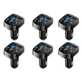 1/2/4/6pcs Bluetooth 5.0 Fm Transmitter Car Mp3 Player Wireless Hands-Free Audio Receiver Car Radio Dual USB Fast Charger Oasis Select 6pcs