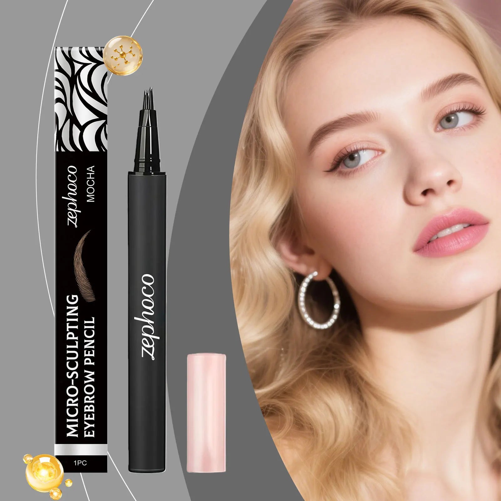 Zephoco Multi-Color Eyebrow Pencil – Natural 3D Brow Look