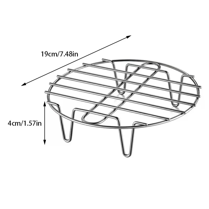 Stainless Steel Cookware Steamer Rack Cooking Baking Pot Stand Airfryer Grill Food Accessories Kitchen Steaming Racks Oasis Select