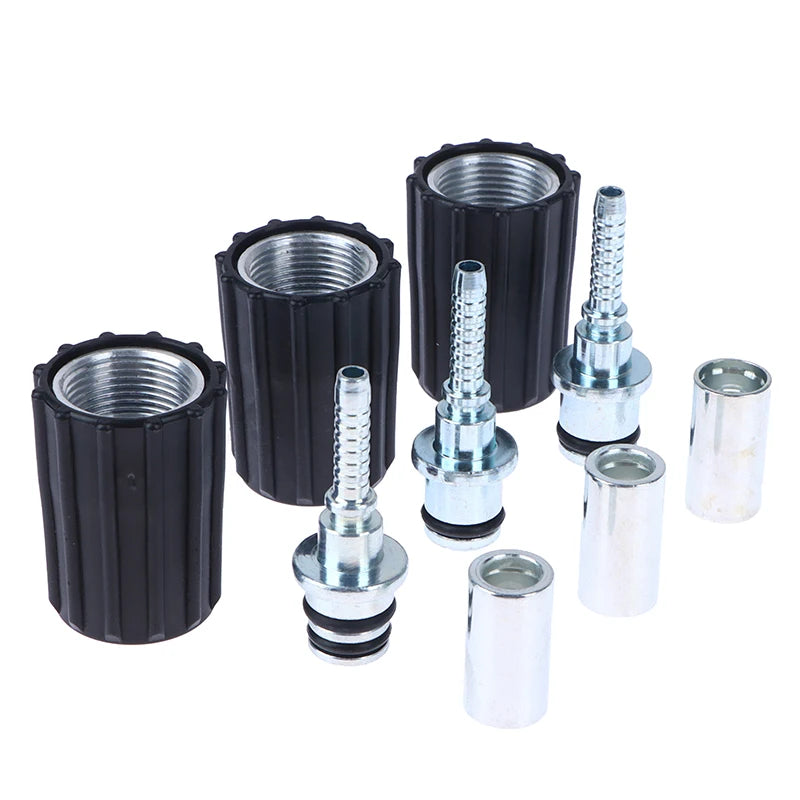 High Pressure Washer Hose Insert Fittings D14 D15mm Ring Nut M22 Car Washer Water Cleaning Hose Pipe Fitting Twist Connector Oasis Select