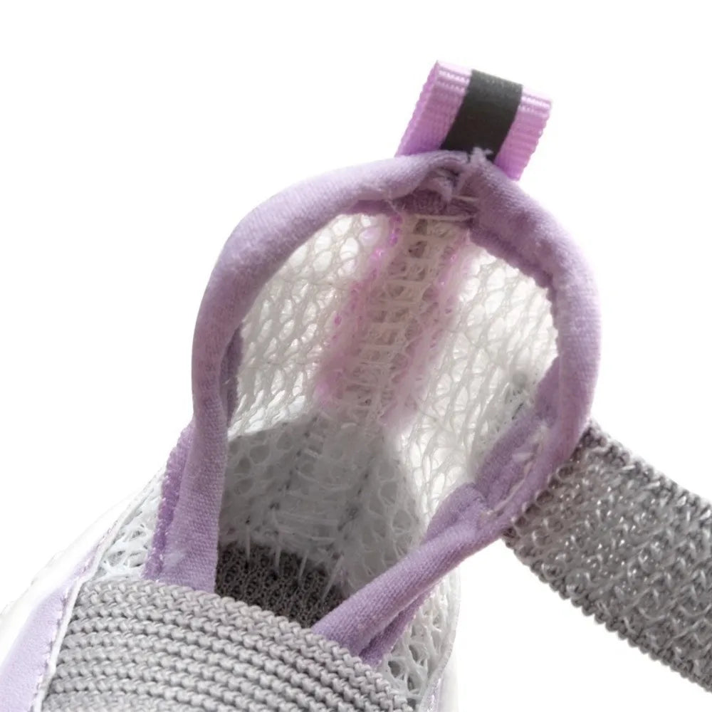 4PCS/SET Breathable Anti Slip Dog Shoes Adjustable Comfortable Pet Sandals Wear-resistant Dog Mesh Shoes Hot Pavement Oasis Select