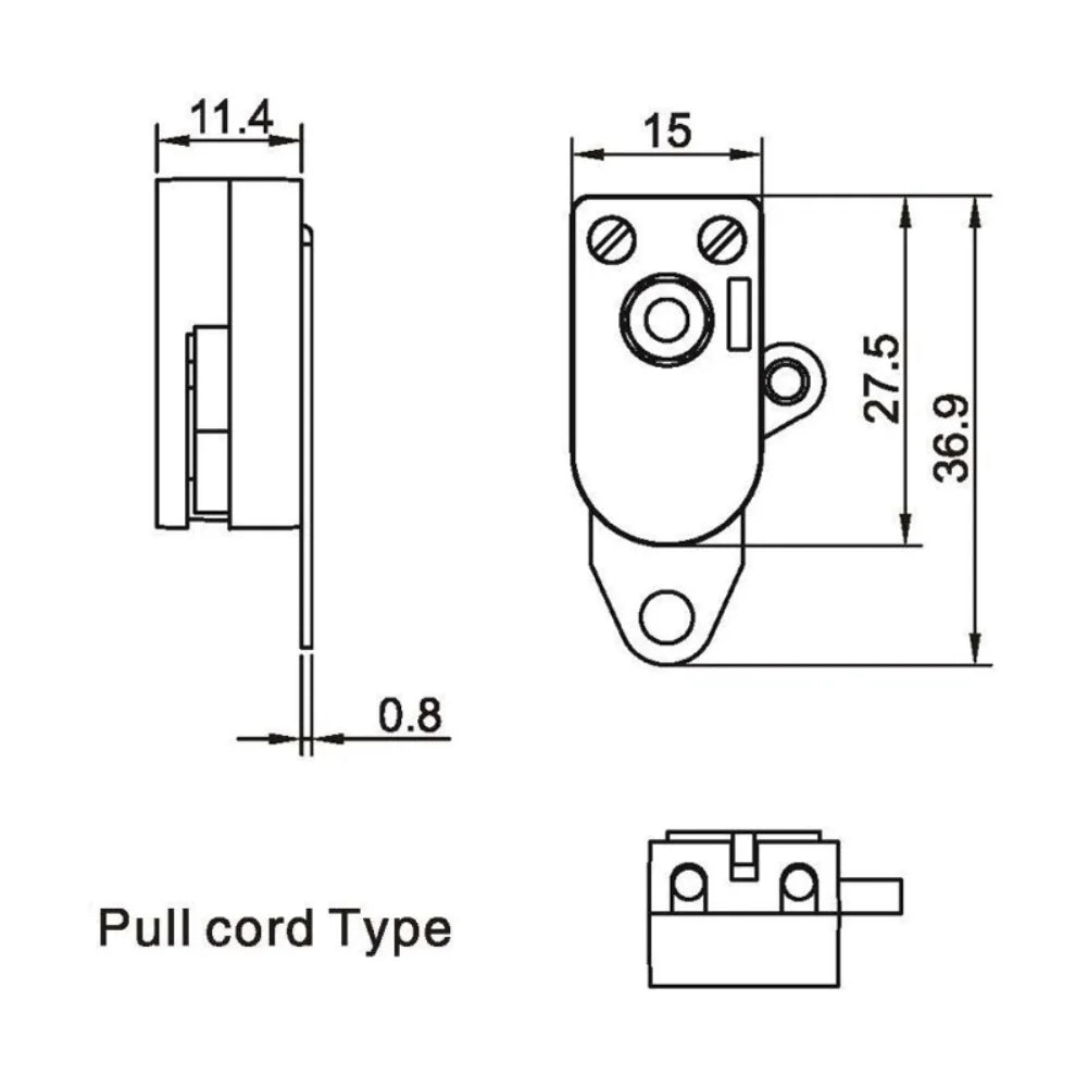 1/2pcs Pull Cord Switch Wall Light Switch With Cord Rotating Pull Cord Switch For Table Lamps Floor-Lamps Ceiling Lamp Switch Oasis Select