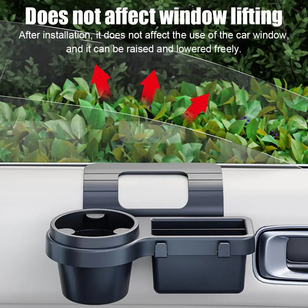 Car Cup Holder Expander & Phone Holder – ABS Storage Rack