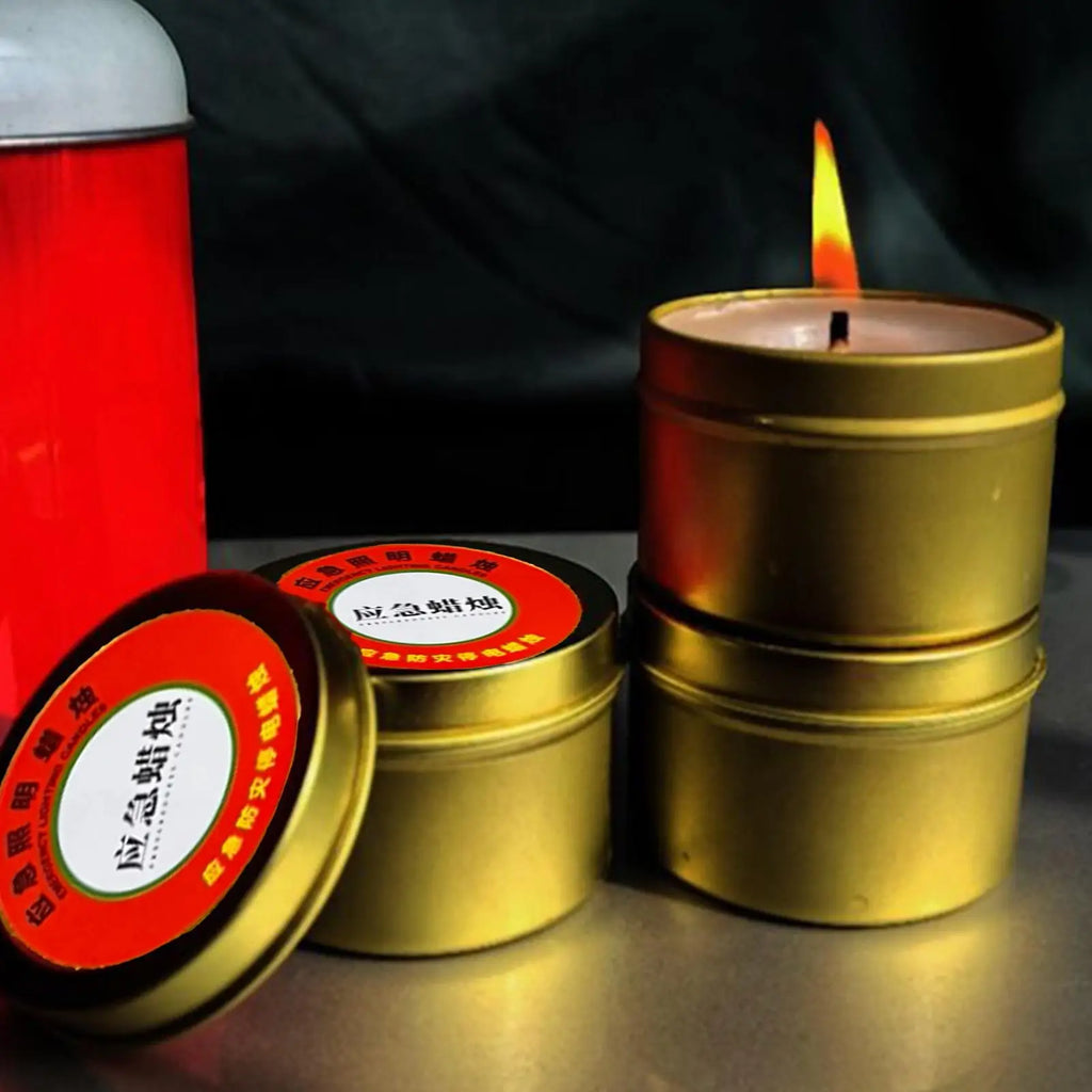 Emergency Candles for Household Power Outages Windproof Disaster Prevention Emergency Supplies No Electricity Lighting Candles Oasis Select