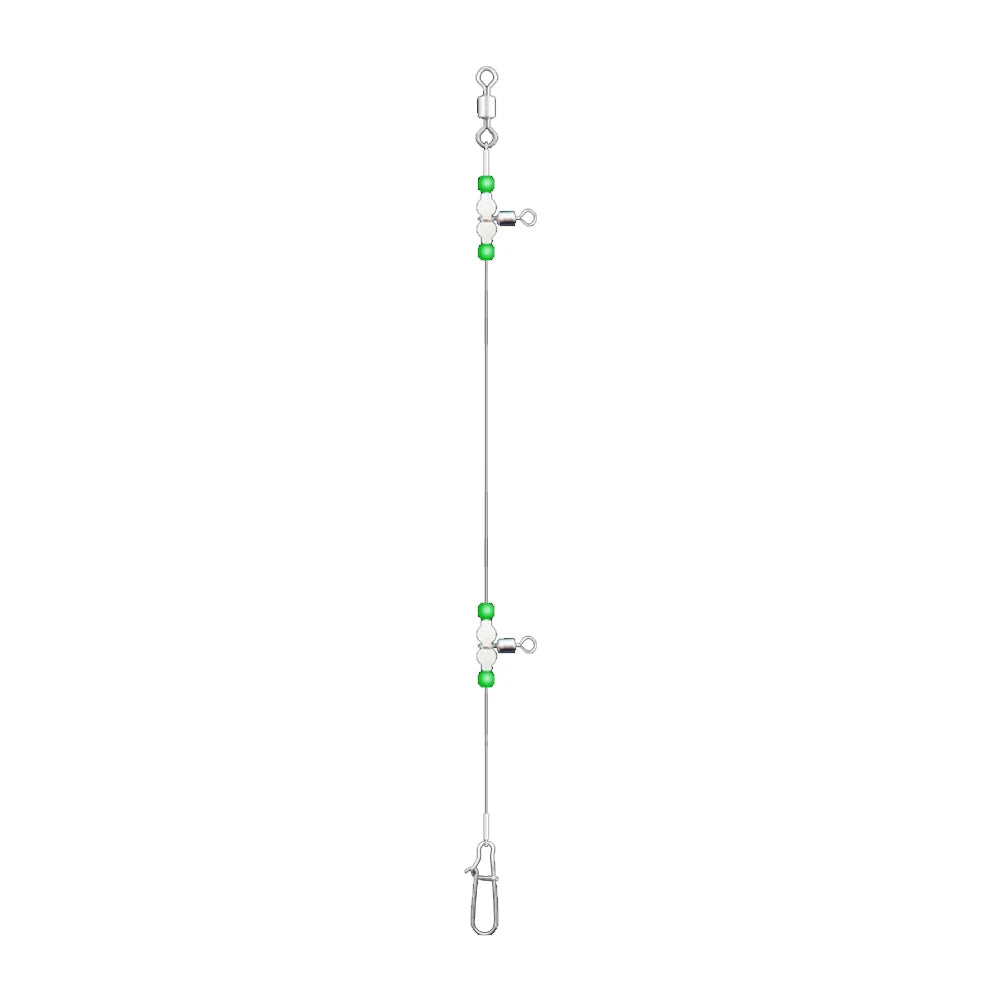 Night Glow Fishing Leaders with Swivels & Snaps | Saltwater & Freshwater Fishing Leader Set Oasis Select 70cm spain