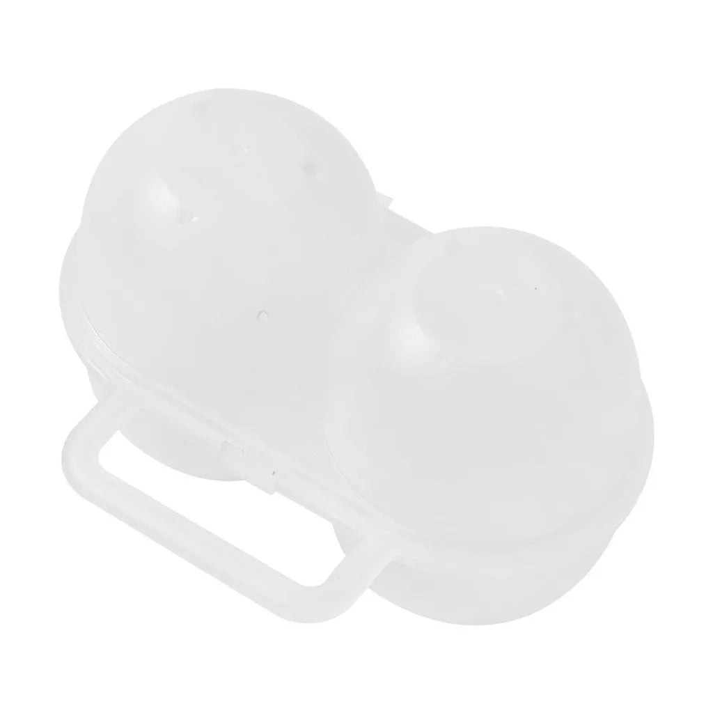 1pc 2-Cell Outdoor Portable Egg Box Plastic Egg Tray Refrigerator Egg Storage Box Shock-absorbing And Anti Drop Egg Loade Oasis Select