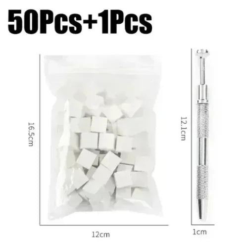 50pcs/lot Reusable Gel Liner Nail Art Brushes Painting Pen Disposable Eyeliner Beauty Eyeline Makup Tools Oasis Select 51pcs