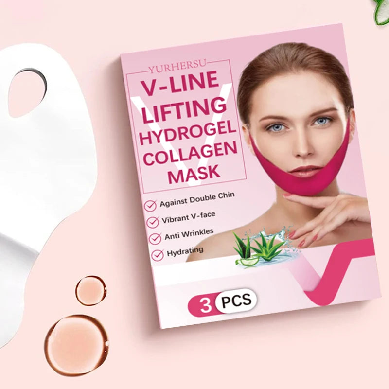YURHERSU V-Pull Facial Mask – Firm, Lift & Glow | 3-Pack Facial Sheet Mask Oasis Select Default Title