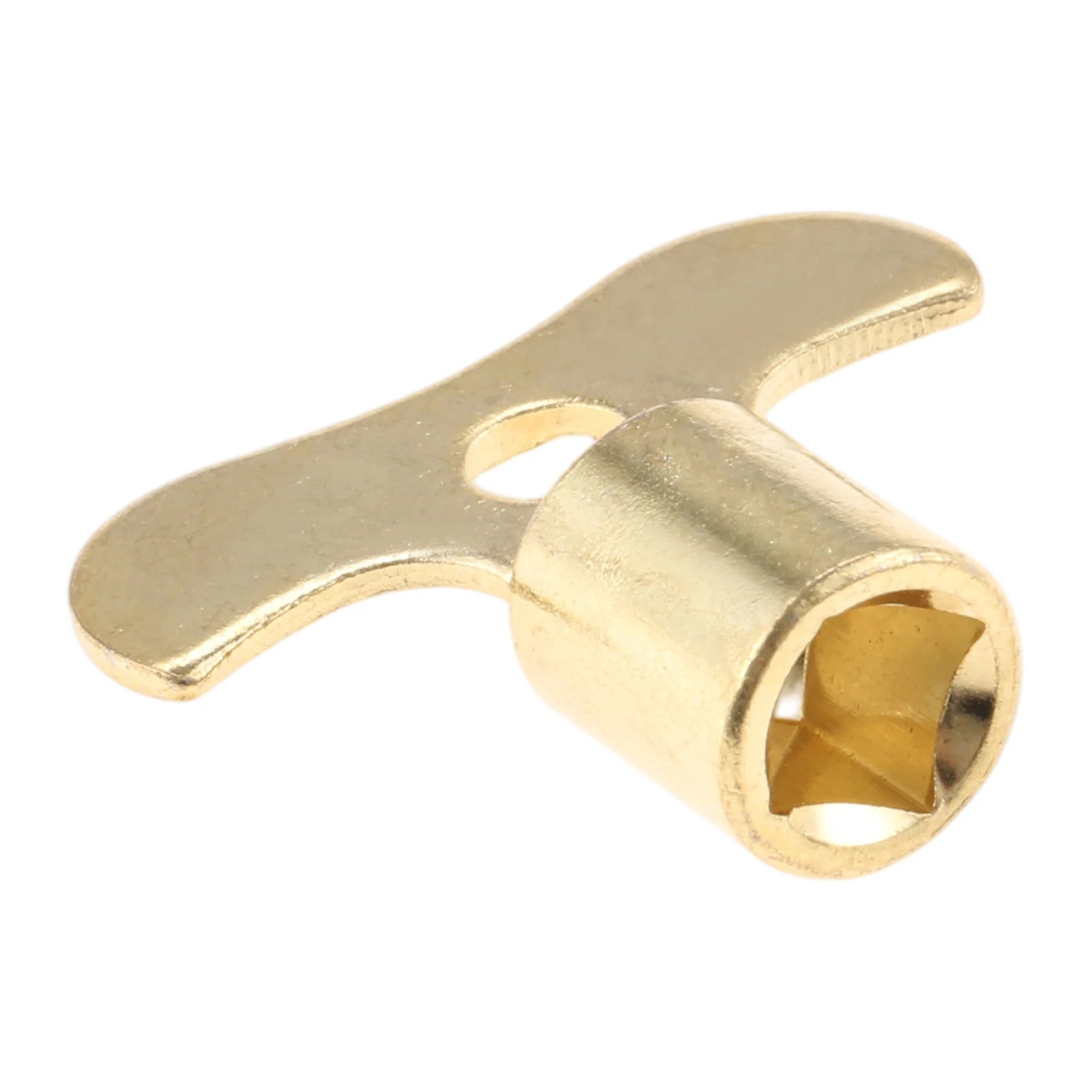 2Pcs Gold Metal Water Tap Key Clock Type Grip 7mm Square Spool Anti-Theft Faucet Valve Control Tool for Standard Taps Oasis Select