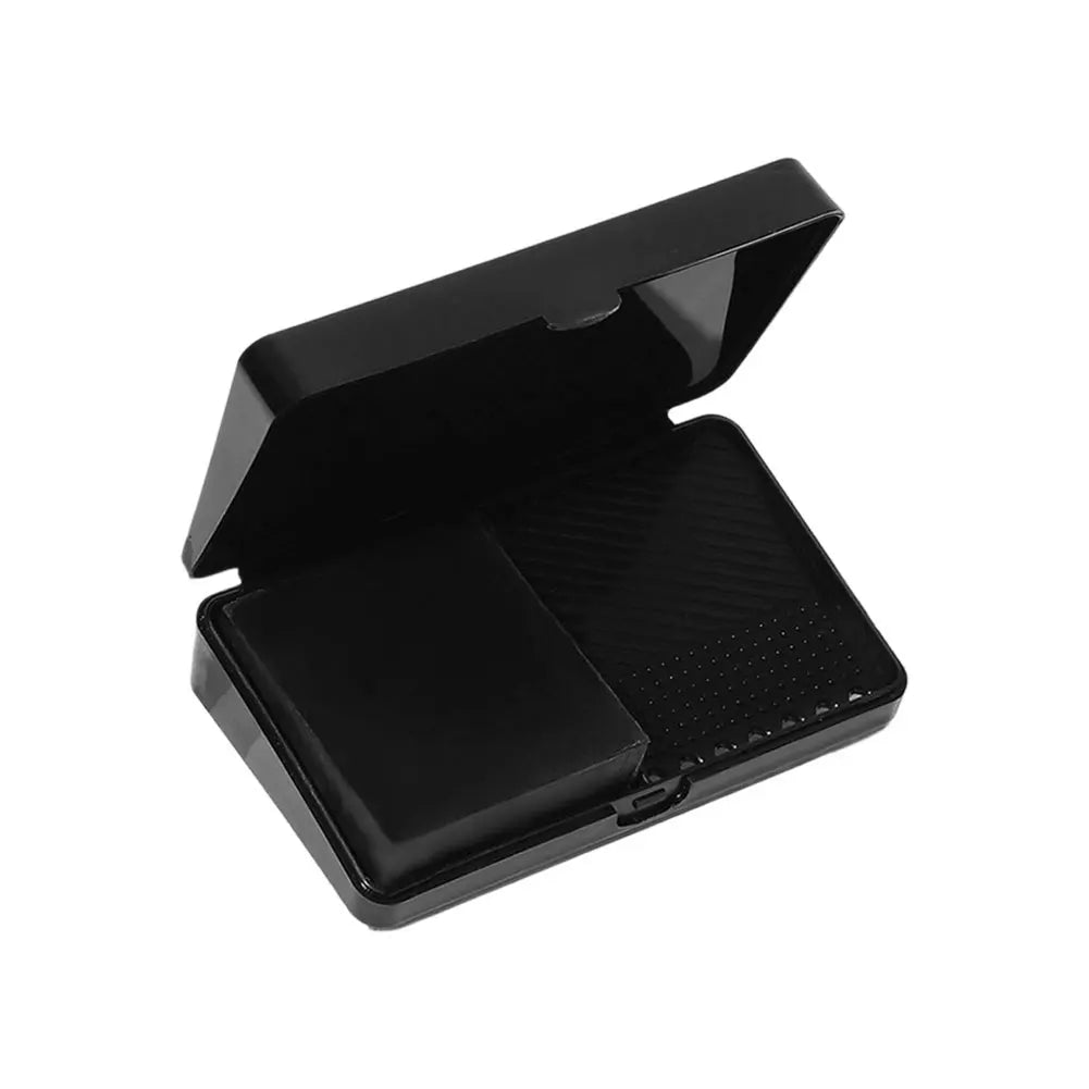 Mini Makeup Brush Washboard Square Effective Brush Scrubber Board Two-compartment space Storage Box Puff Cleaner Oasis Select black
