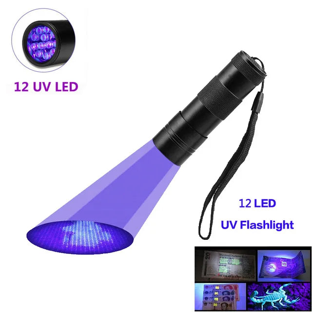 POCKETMAN 395nm UV Flashlight – 21/51/100 LED Black Light Torch