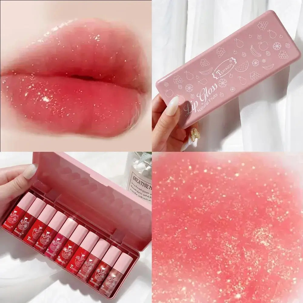 TEAYASON 10-Color Velvet Matte Lip Gloss Set – Waterproof Lip Gloss Set Oasis Select