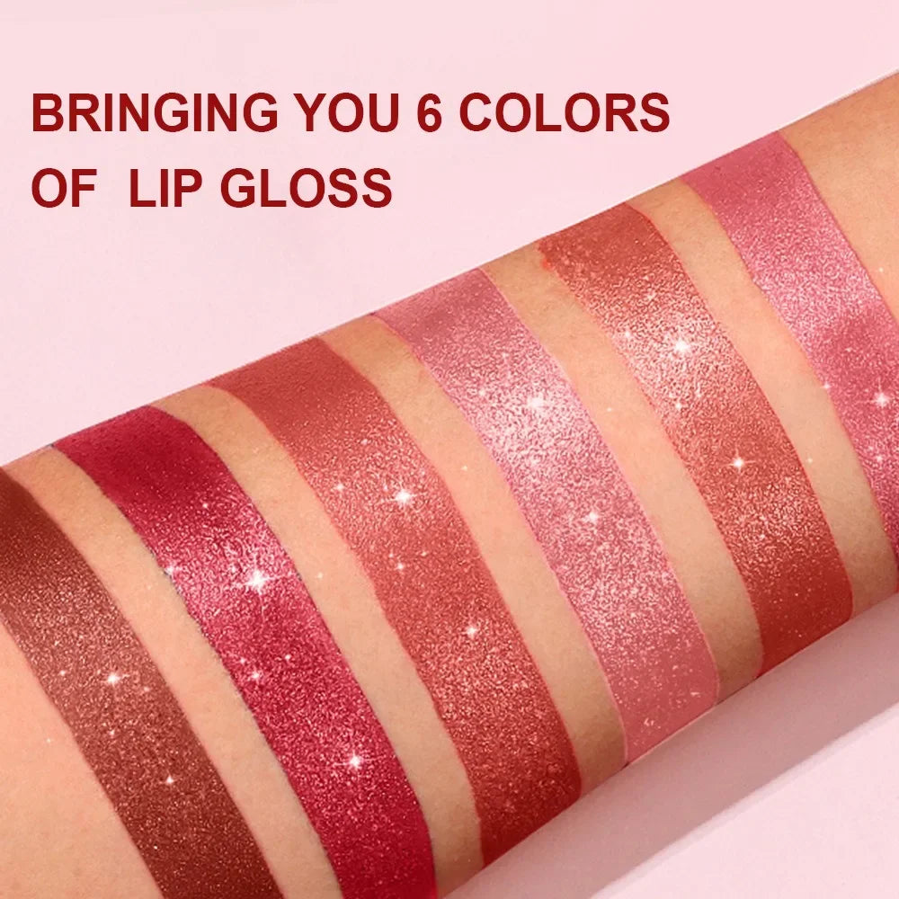 LUXURYTO Pearlescent Glitter Velvet Lipstick – Metallic Shimmer