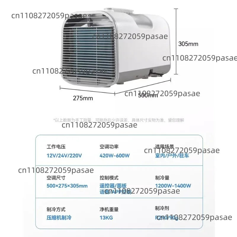 Portable Mini Air Conditioner – No Install, 4095 BTU Camping