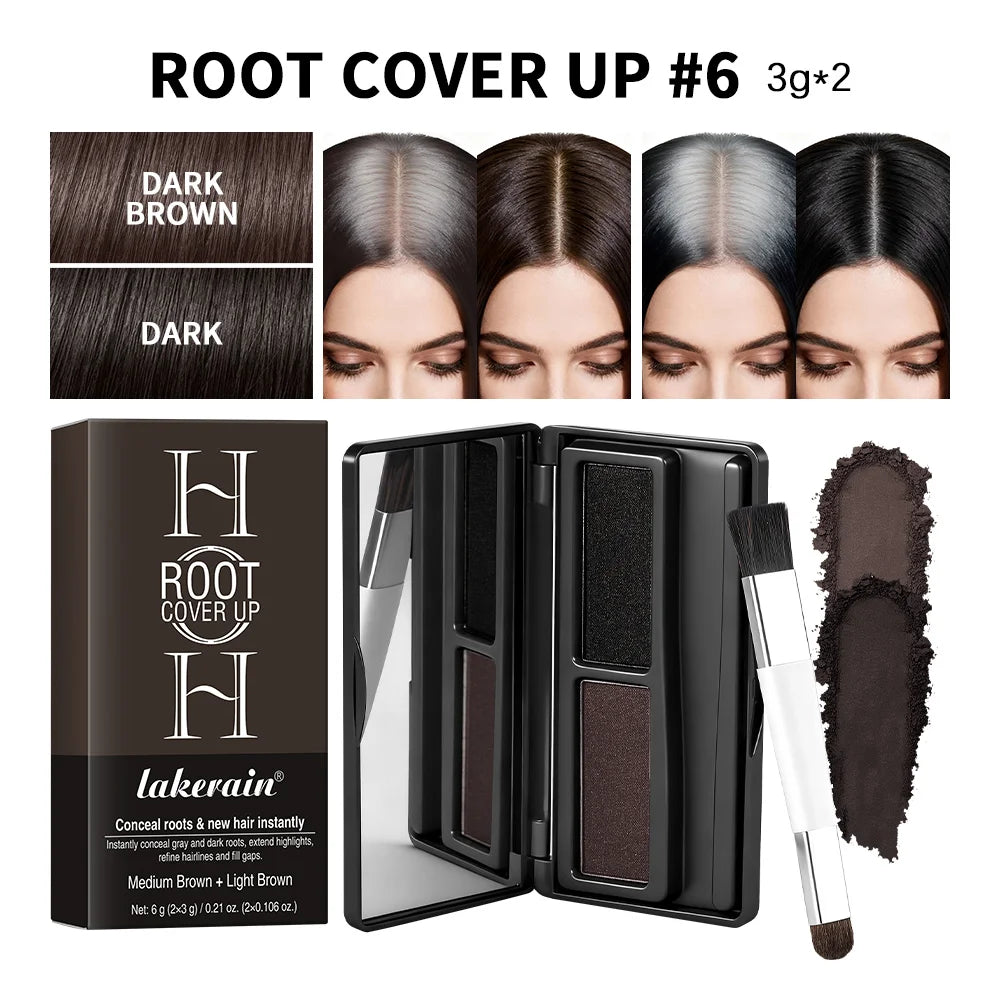Lakerain Hair Dye Palette & Brush – Instant Root Cover-Up