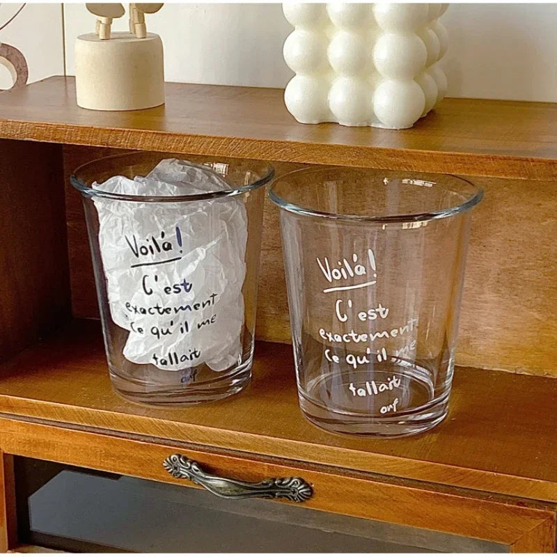 320ML Transparent Glass Korean Ins Style American Iced Latte Coffee Milk Juice Beverage Black Tea Cup Cocktail Glassware Gift Oasis Select