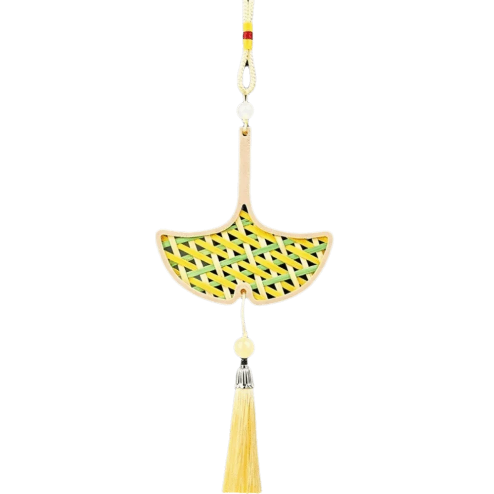 Handmade Bamboo Pendant Material Kit Cat Butterfly Zongzi Dragon Boat Festival DIY Kit Handicraft Tassel Hanging Ornaments Oasis Select Leaf