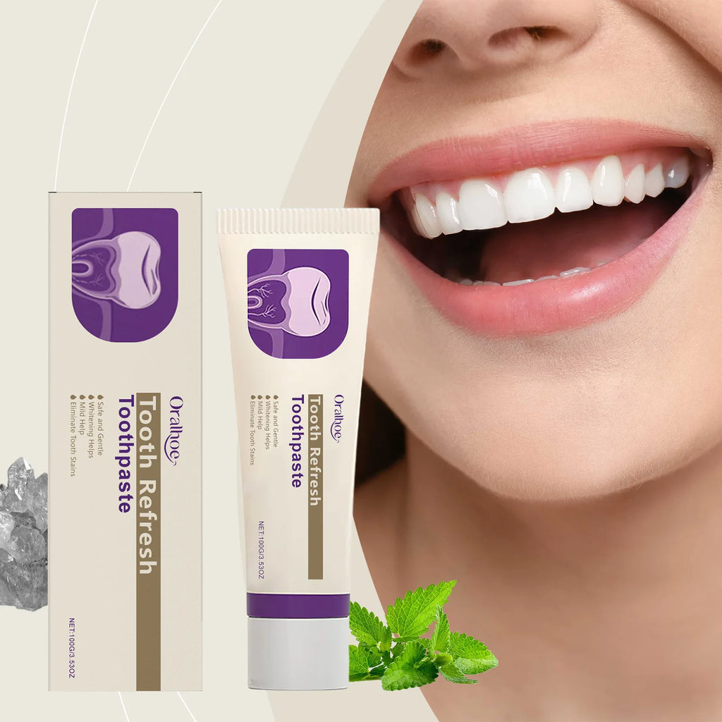 Oralhoe Teeth Whitening Toothpaste 100g – Natural Plant Formula