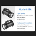 POCKETMAN 3800LM LED Searchlight USB Rechargeable Waterproof