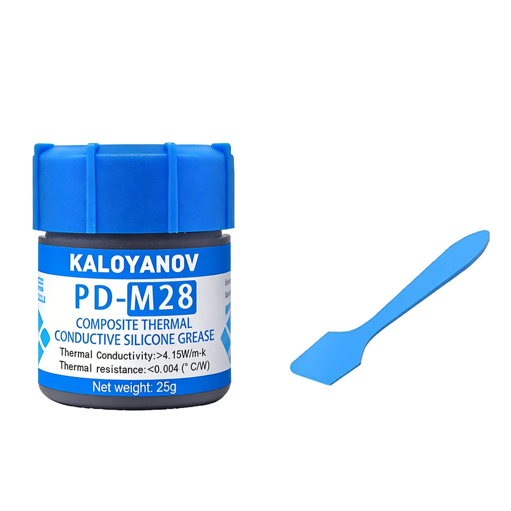 Advanced 25g CPU GPU Thermal Paste. High Heat Transfer Cooling Compound Grease with Scraper Tool for Processor Heatsinks Oasis Select PD-28M