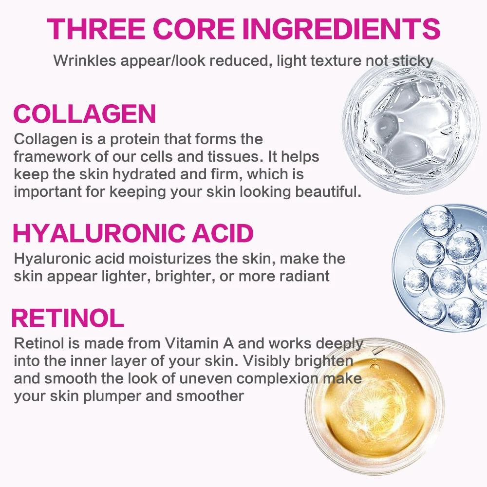 SUYARUN Triple Lifting Neck Cream - Anti-Aging Hyaluronic Acid Collagen Retinol Firming Moisturizer for Wrinkles & Sagging Skin. Oasis Select