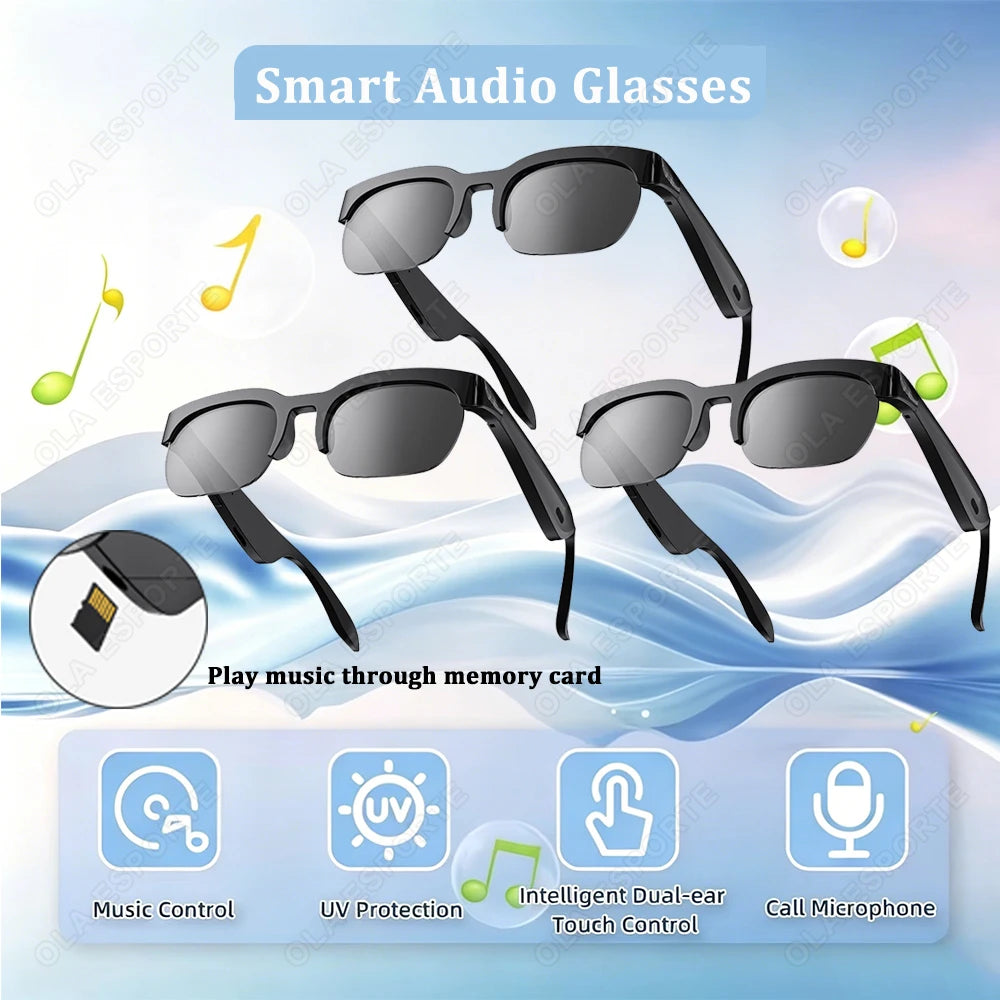 AI Smart Glasses – Bluetooth, Translation, Music & Calling