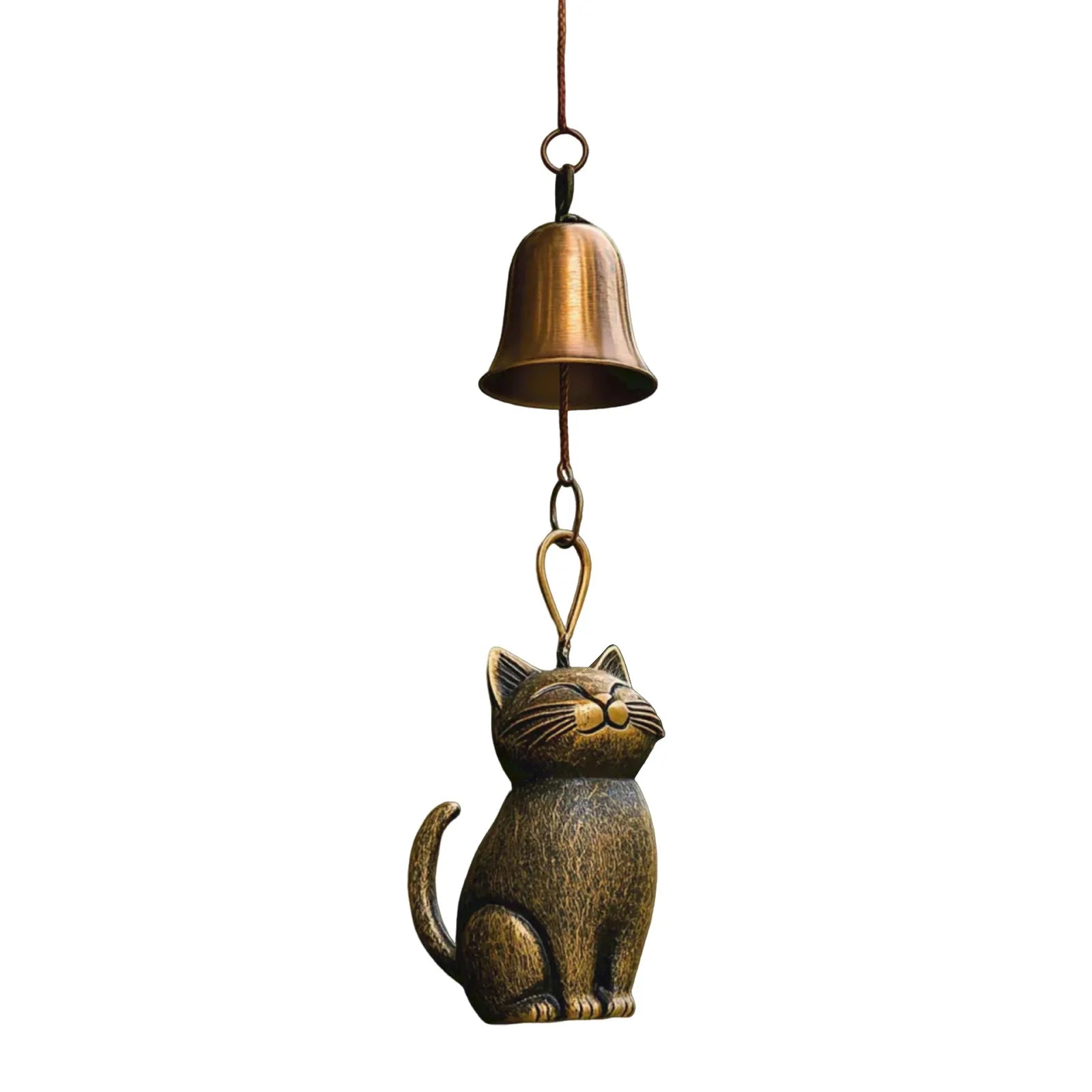 Metal Cat Wind Chime – Outdoor Garden Décor Gift for Cat Lovers Garden Wind Chime Oasis Select A One Size