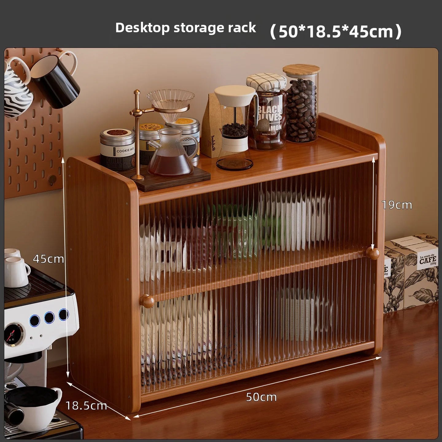 Cup holder, shelf, desktop cup storage rack, multi-layer countertop, tea cup, water cup, coffee cup, table dust display rack Oasis Select 3 floors 50cm B 1